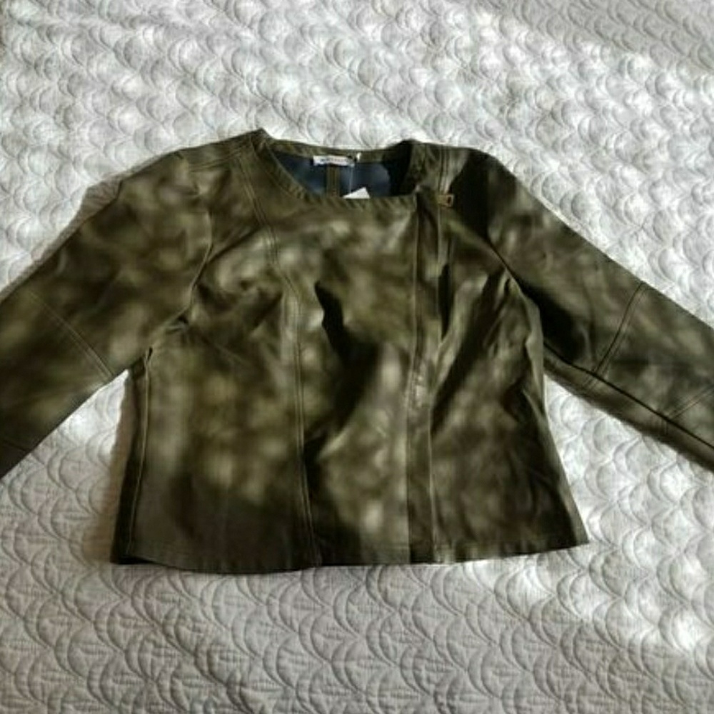 Green XL moto jacket